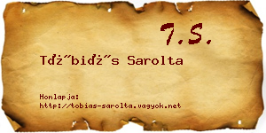 Tóbiás Sarolta névjegykártya